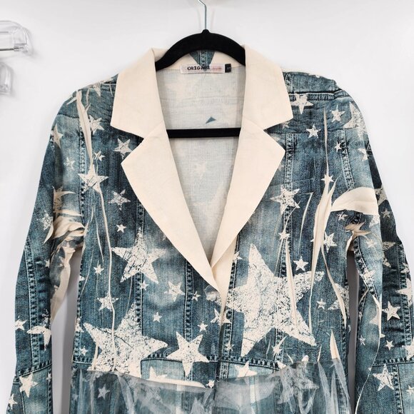 ORIGAMI Victorian Lace Star Print Cardigan Duster S-XXL NWT - Picture 9 of 16